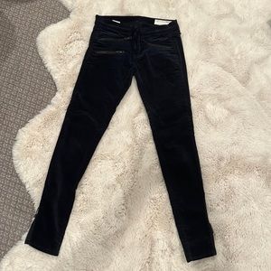 Rag & Bone navy velvet jeans size 25